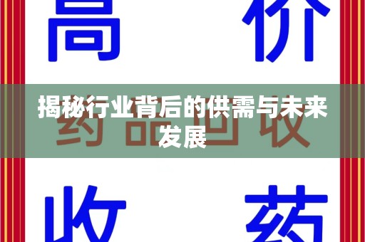 淄博揭秘行业背后的供需与未来发展