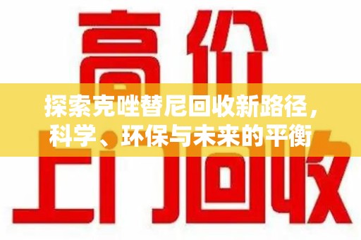 淄博探索克唑替尼回收新路径，科学、环保与未来的平衡
